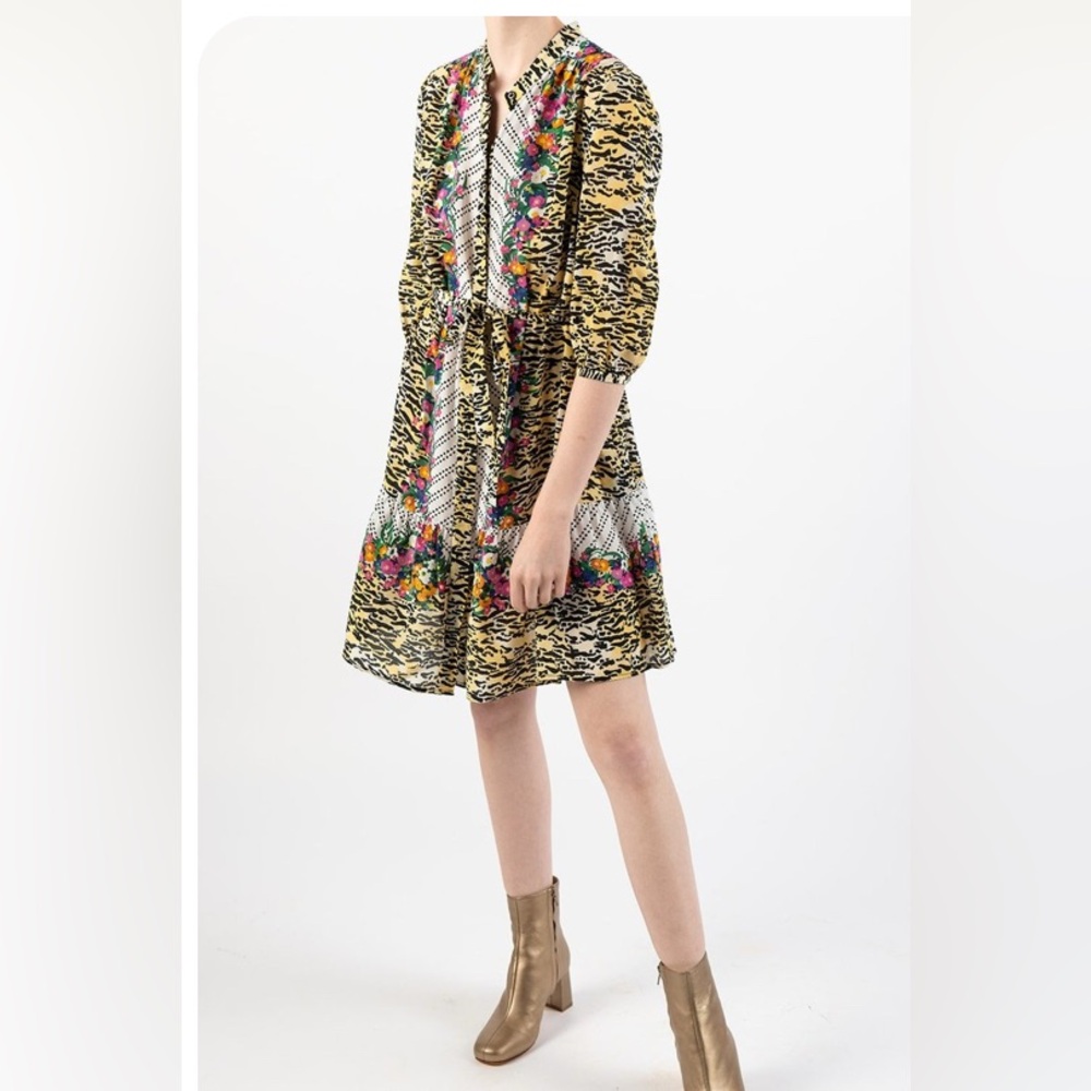 Saloni UK 14/US 10 Tyra dress in Tiger Rosette - Picture 5 of 8